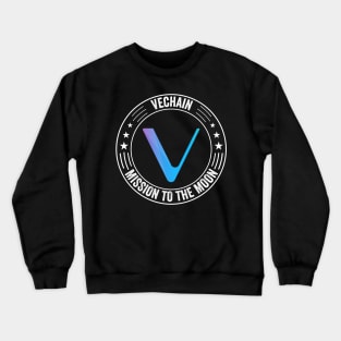 Vintage Vechain Crypto VET Coin To The Moon Token Cryptocurrency Wallet Birthday Gift For Men Women Kids Crewneck Sweatshirt